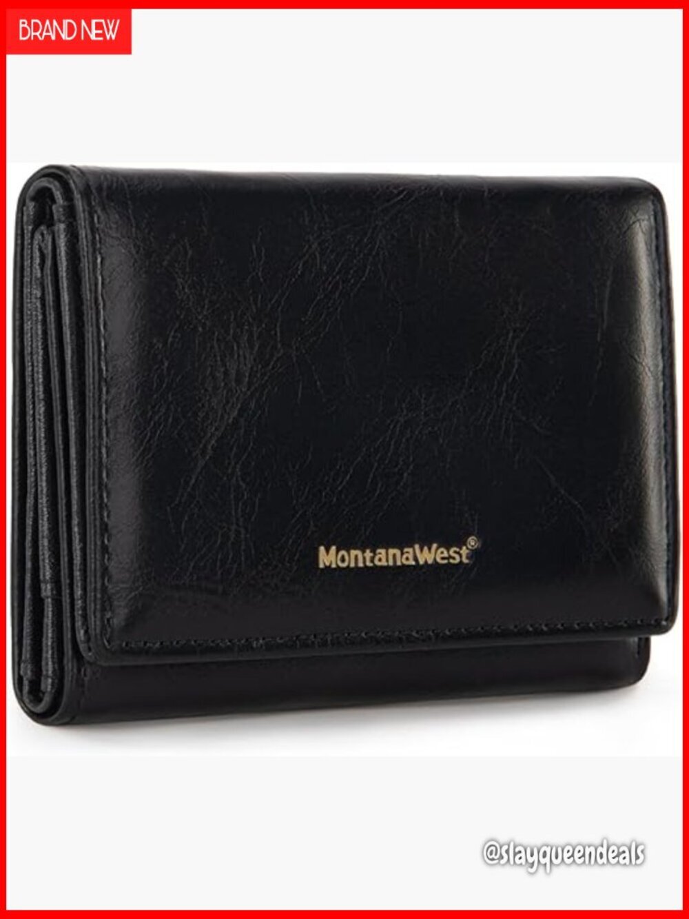 Small RFID Blocking Trifold Wallet with ID Window and Card Slots